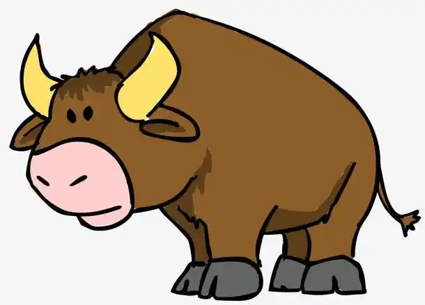 卡通黄牛