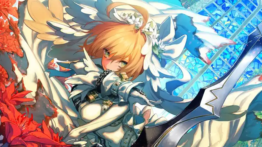 手绘精美二次元动漫人物卡通美女高清桌面壁纸