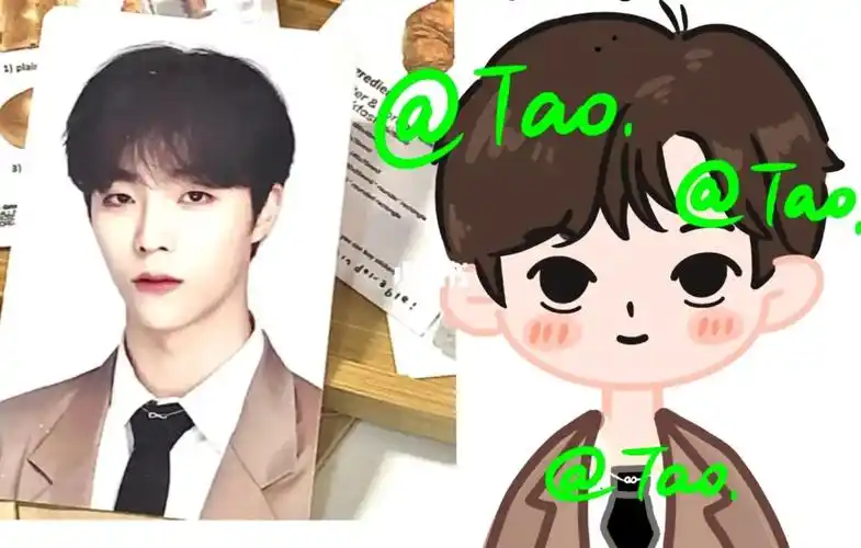 手绘q版陈立农客稿