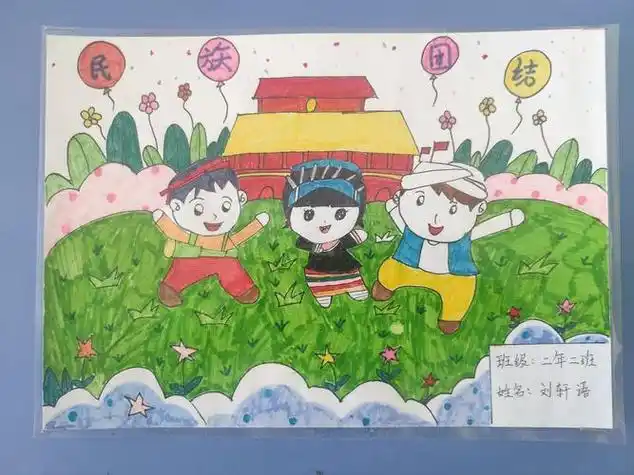 我相关怒族的手抄报团结民族的手抄报