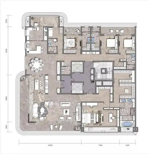 430平米塔尖大平层奢华不言自明