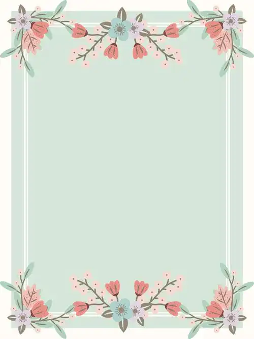 森系小清新服装促销海报背景