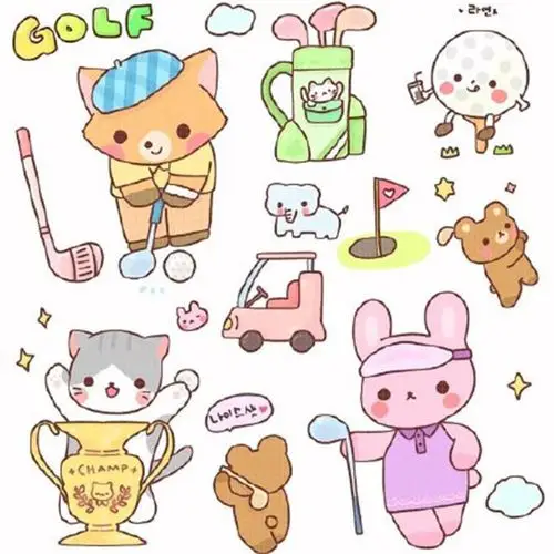 可爱的简笔画素材大全,食物小动物电影人物简笔画素材