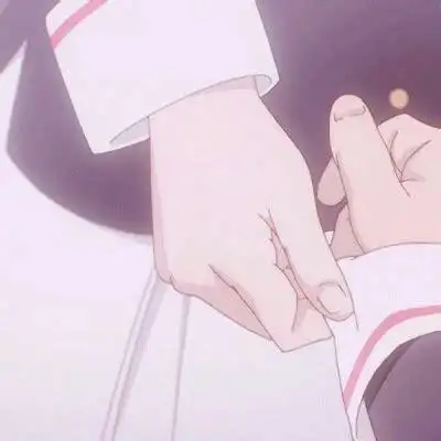 情侣头像牵手一人一张 动漫情侣头像手拉手的分开图 - qq情侣头像