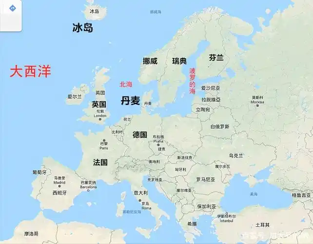 今天丹麦的位置