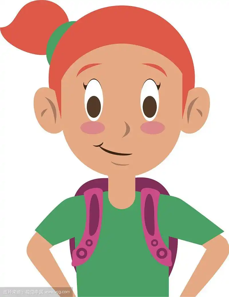 可爱的女学生卡通