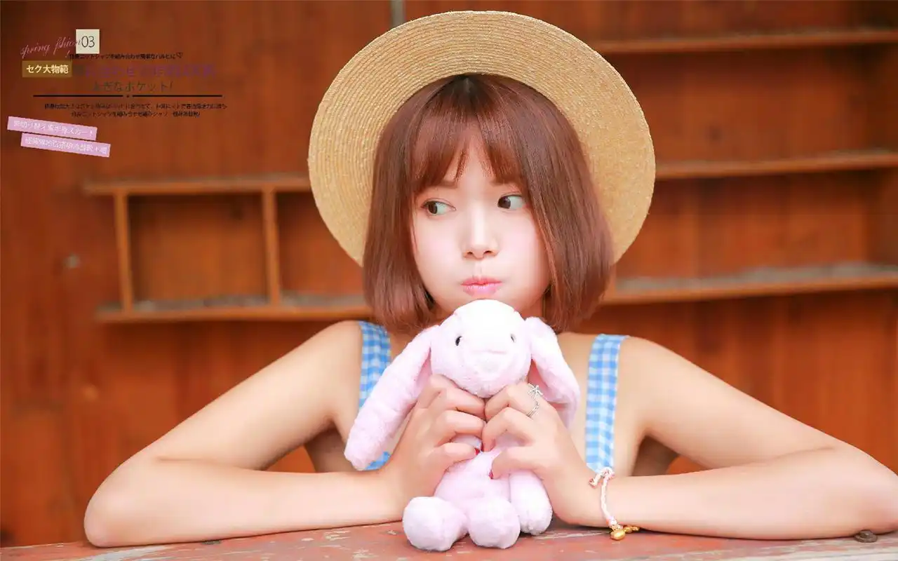 日系短发女生唯美高清桌面壁纸下载