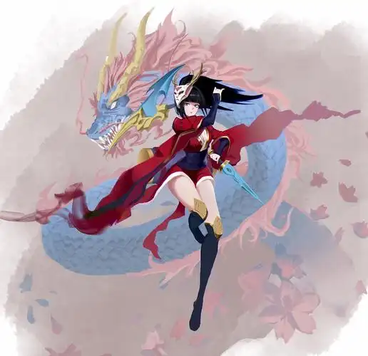 猩红之月鬼舞姬阿卡丽|插画|创作习作|可达洛洛 - 原创作品 - 站酷