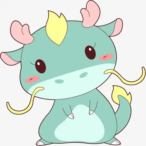 q版可爱卡通萌萌哒小动物十二生肖神龙