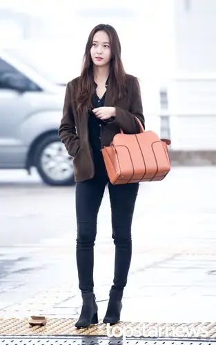 冰山美人可倾国城 郑秀晶高清机场照公开