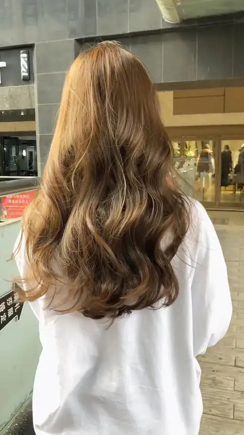 显白发色  亚麻米棕色