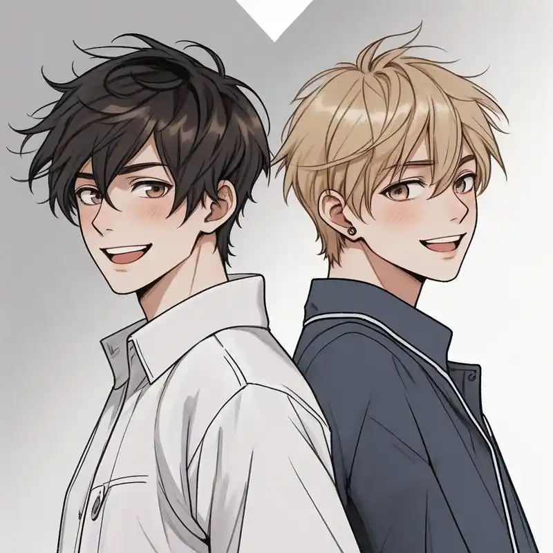 👬一左一右,帅气男基友头像😎