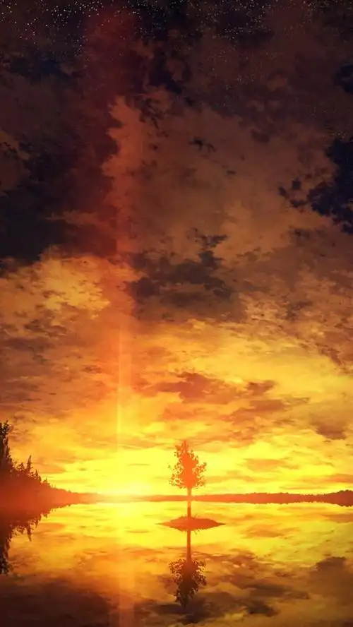 关注壁纸第184期二次元动漫动漫场景夕阳无限好只是近黄昏