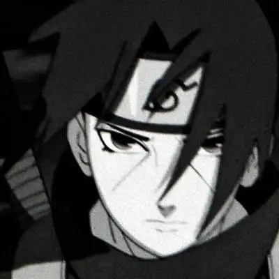 火影忍者 宇智波鼬 黑白 头像