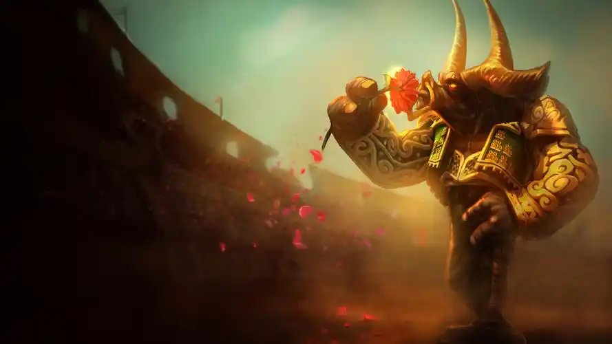 游戏lol英雄联盟牛头酋长图片高清电脑壁纸下载5