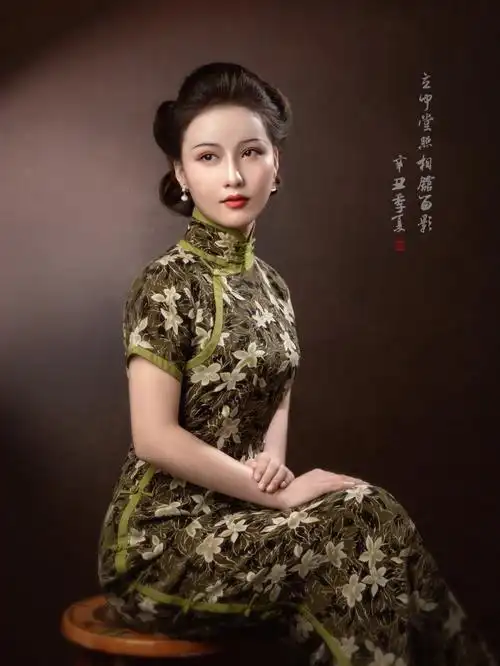 武汉复古民国风武汉旗袍写真武汉民国照