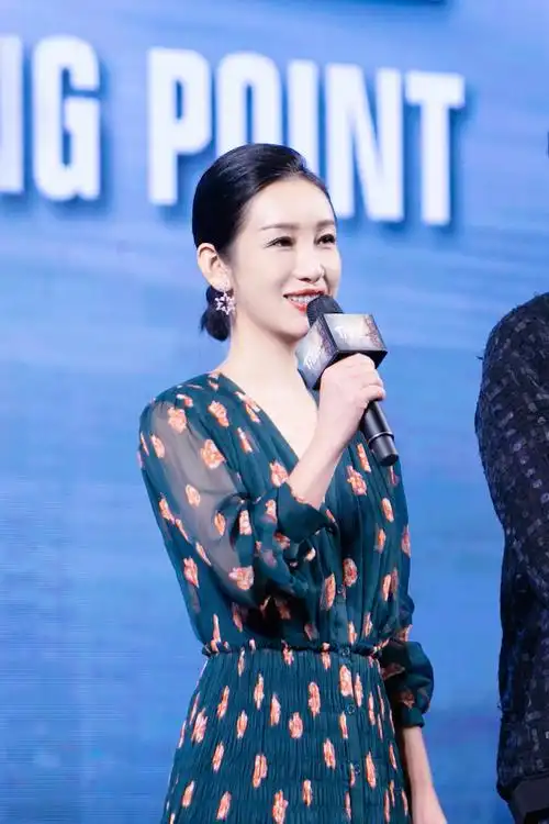 近日秦海璐亮相由林德禄导演执导的新片《扫黑行动》发布会.