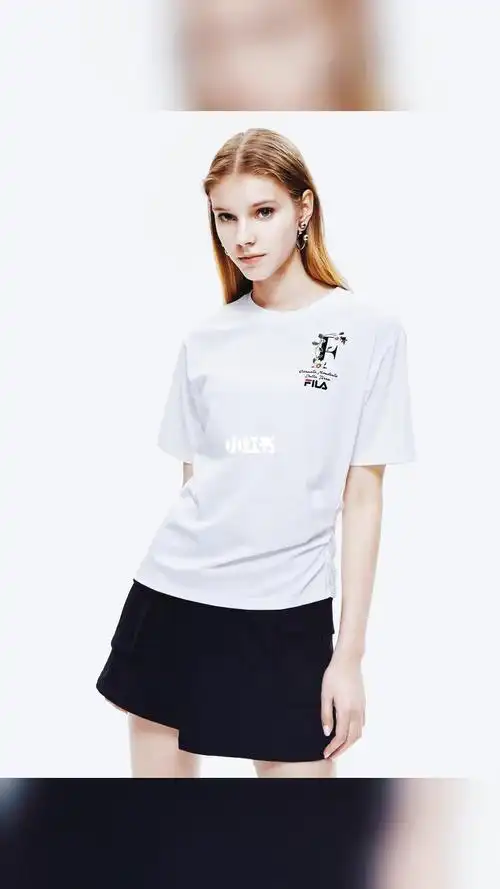 fila斐乐女子短袖t恤2022夏季新款宽松休闲印花短袖凉感上衣