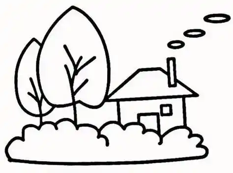 风景简笔画 风景简笔画图片大全带颜色 - 水彩迷