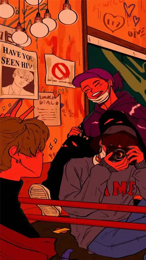 oldschool风格卡通嘻哈潮流手机壁纸