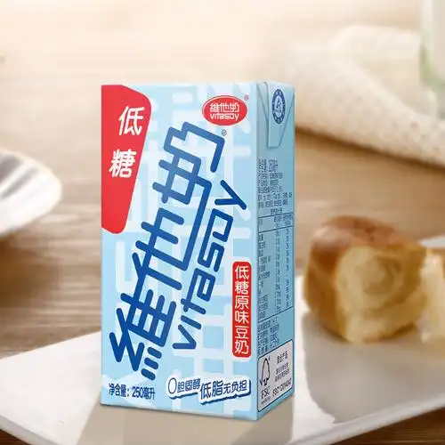 香港豆品世家维他奶营养早餐奶低脂低糖原味豆奶250ml*24盒/箱