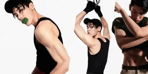 王子异穿背心大秀紧实手臂和腹肌