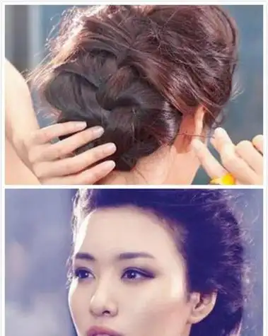 简单大方的宴会盘发宴会必备时尚简单盘发教程图解