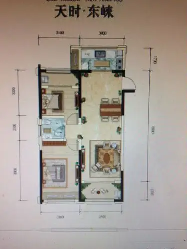 怎么把两室房子在不影响客厅采光的情况下改成三室的,求大师设计,见下