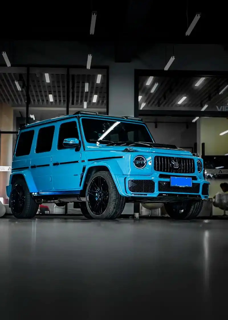 奔驰大g改色-陶瓷蓝.陶瓷蓝是一种深邃而神秘的颜色,它与古老 - 抖音