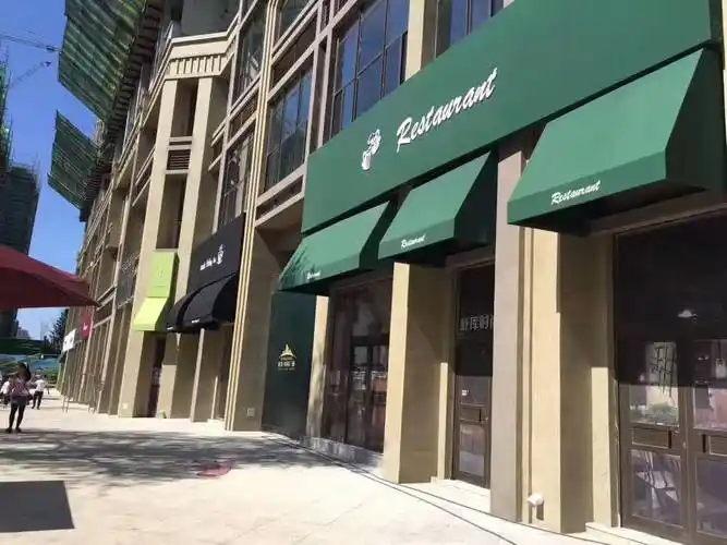 商业街装饰雨棚庭院阳台遮阳棚市场商场折叠固定篷