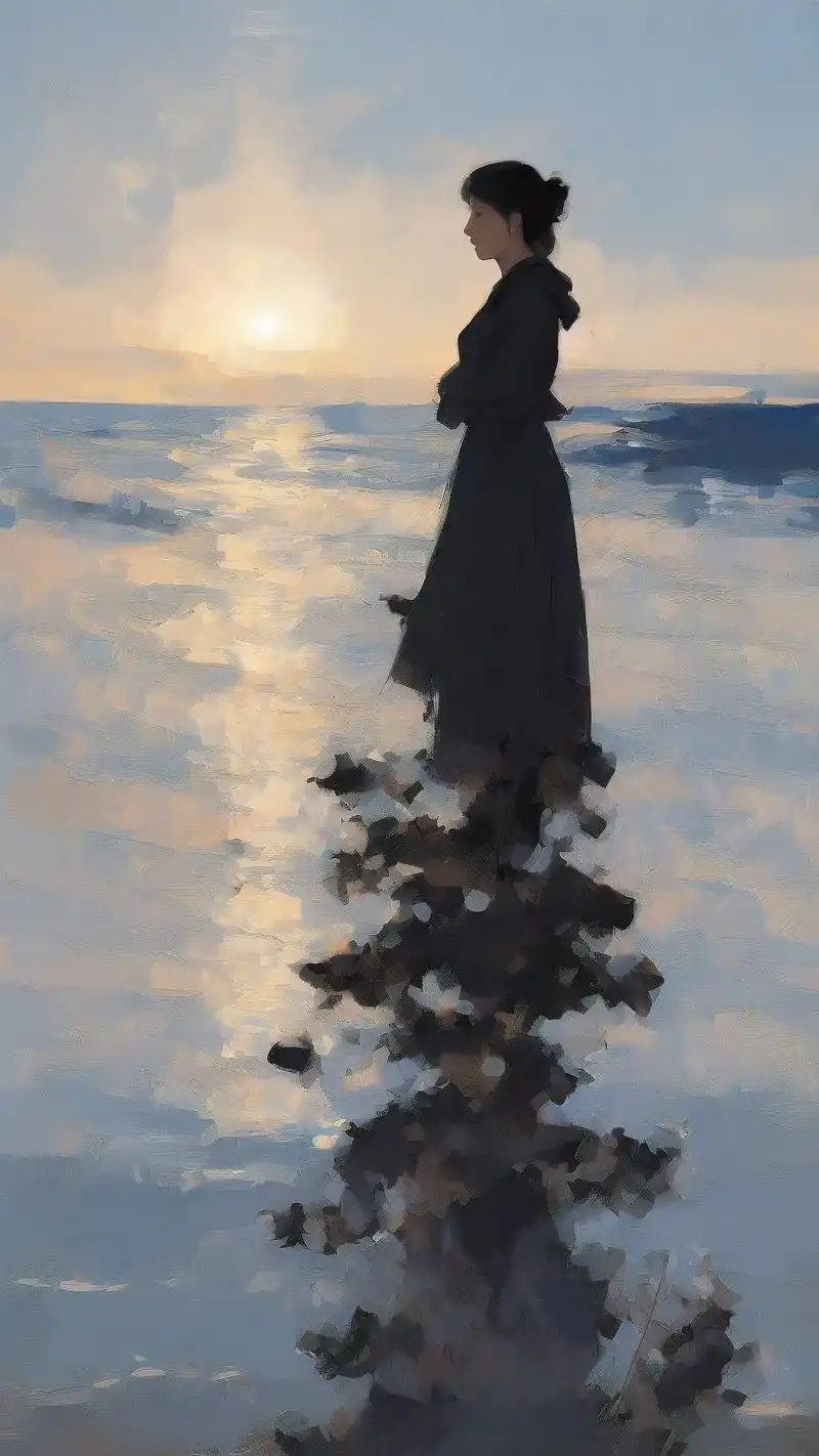 美女背影壁纸,唯美伤感氛围拉满90