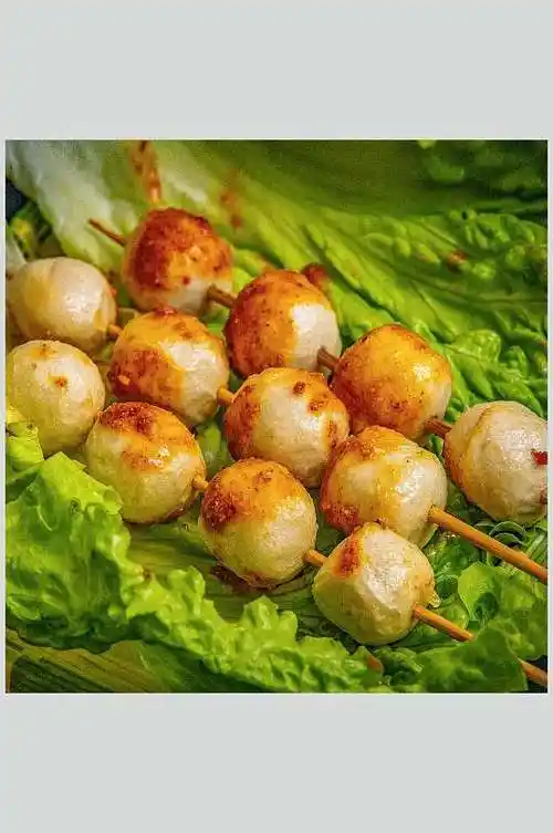 鱼丸烤串