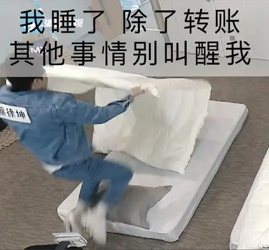 蔡徐坤钻被窝表情包