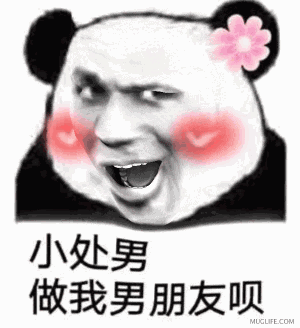 一组熊猫头动图表情包