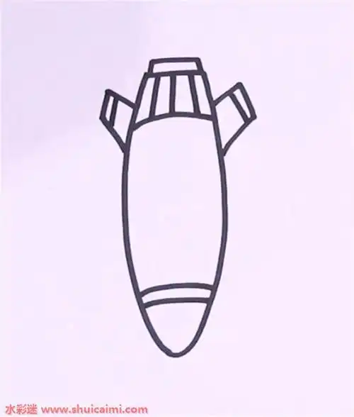 导弹怎么画导弹简笔画画法