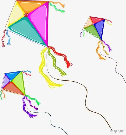 矢量彩色风筝下载png素材透明免抠图片其他元素