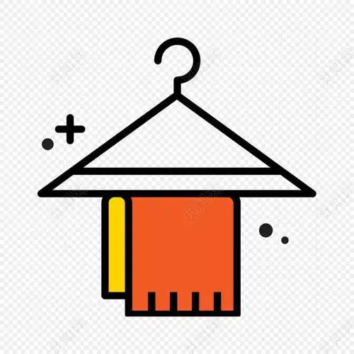 彩色简笔画衣架