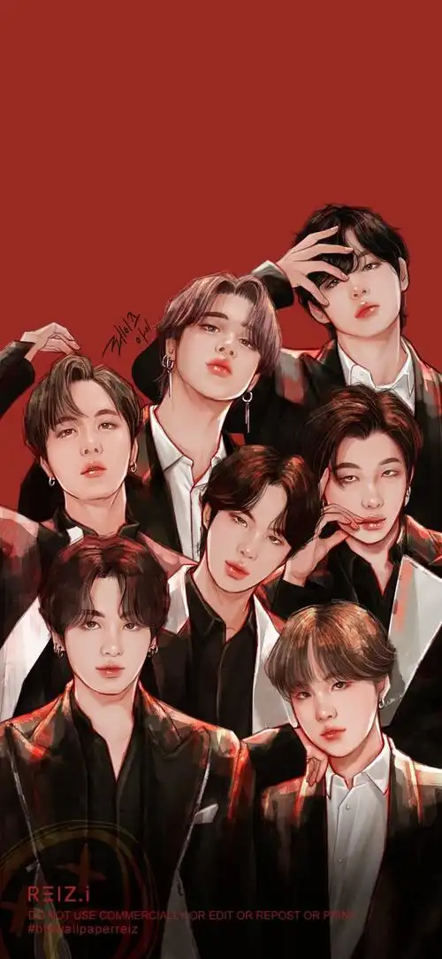 bts fanart 手机壁纸/锁屏/社交平台背景
