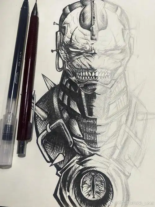 重庆纹身  #纹身手稿  #钢铁侠  #毒液  #暗黑纹身