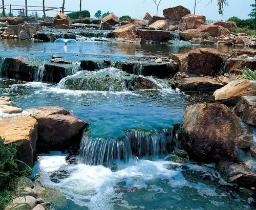 园林绿化 园林景观实景 跌水设计实景                         |显示