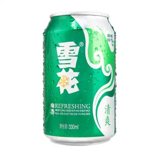 只限北京鹏润自提雪花啤酒snowbeer10度清爽330ml6听装