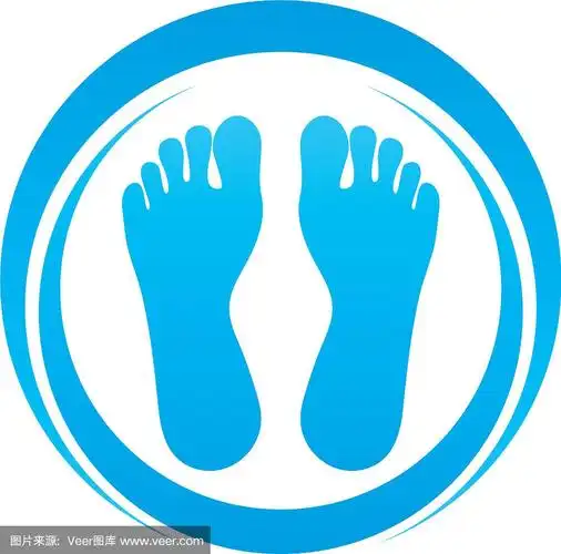 脚标志模板