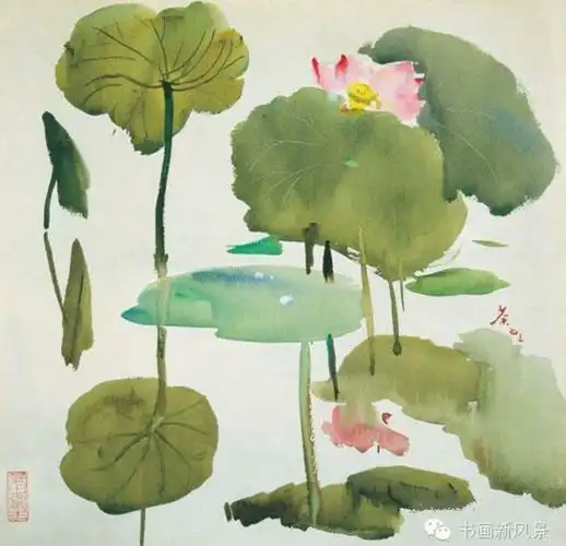 兴趣 荷之美——吴冠中作品赏析 写美篇吴冠中《荷花》2013年秋拍