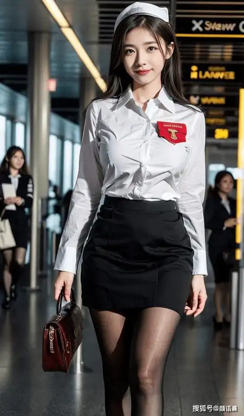 壁纸,完美身材大长腿空姐身穿制服,把美展现的淋漓尽致_线条_才华为