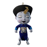 僵小鱼僵尸笑前仰后合gif动图_动态图_表情包下载_soogif