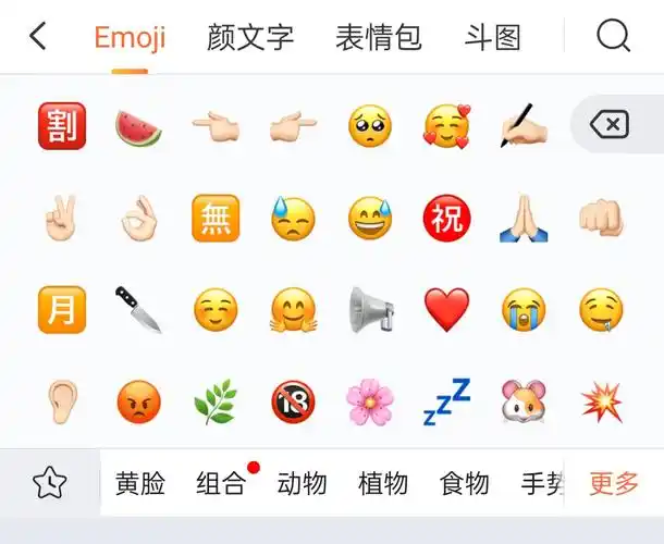 水,搜狗输入法里面有没有华子的那个emoji啊我为什么找不到(已变成