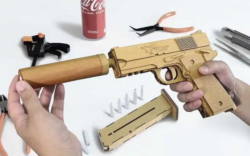 如何制作纸板枪 | 带消声器-生活视频-搜狐视频