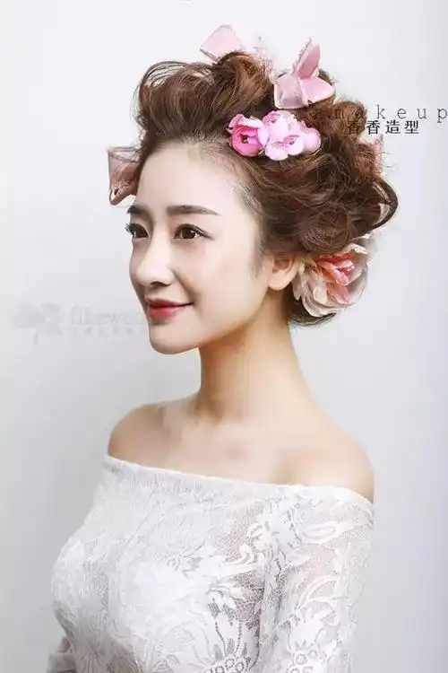 新娘发型|四十款森系盘发,美如画