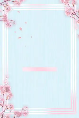 文艺清新樱花春季上新banner背景图片-图行天下图库