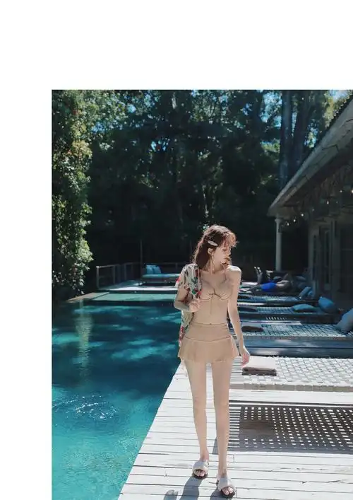 法莎尼亚轻奢品牌泳衣女2020夏季新款女装仙女范比基尼三件套泳衣分体